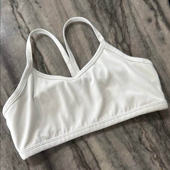 Athleta Girl White All Day Bra 2.0 Size Large / 12 Sports Bra Training Bra - Picture 1 of 5